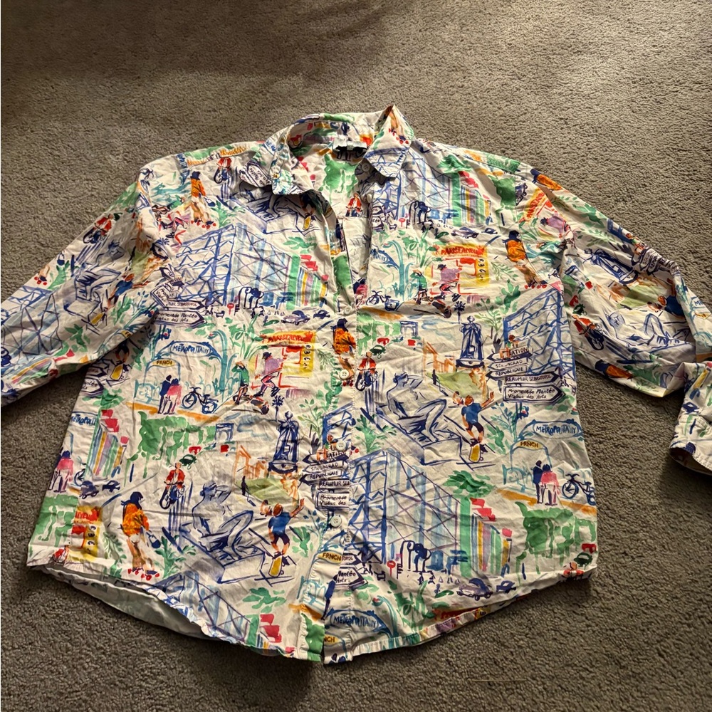 FRNCH Vibrant Artistic Shirt - Picture 2 of 7